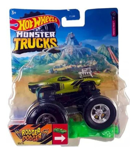 Vehiculo Hot Wheels Monster Trucks 1:64 Fyj44