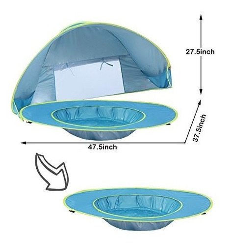 Carpa De Piscina Para Playa / Bebés De 0-3 Años