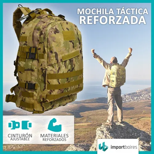 Mochila Tactica Asalto Militar Policia Patrulla Trekking Seguridad