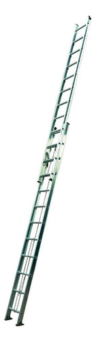 Escalera Extensible De Aluminio 7.72 Mts Color Plateado