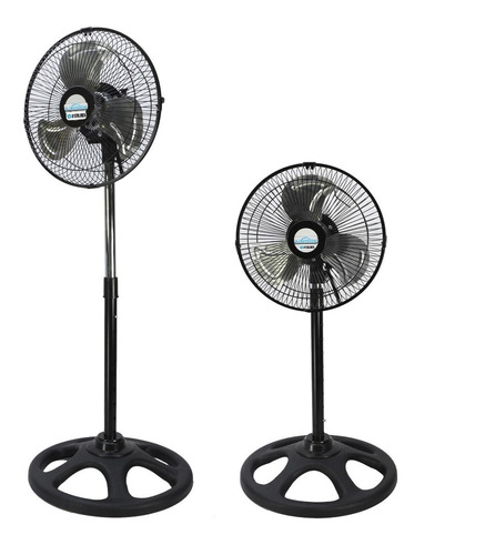 Ventilador Turbo Pie Pared 3 En 1 Metalico 40w 10 Pulgadas