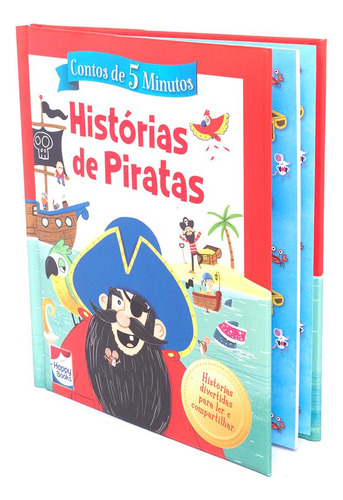 Contos De 5 Minutos: Histórias De Piratas, De Jenny Woods. Editora Happy Books, Capa Dura Em Português