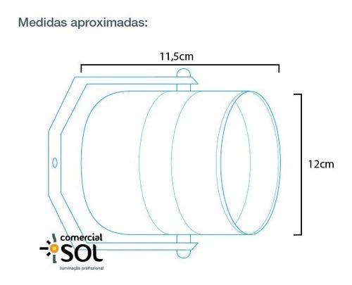 Canhão Refletor Preto Par 36 Para Ar111 E Tx1