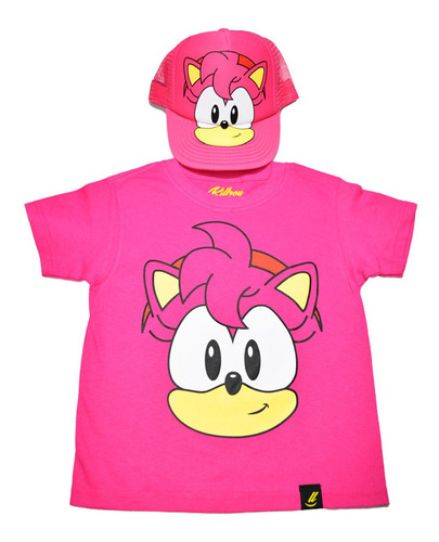 Playera Niña Amy Combo Con Gorra Envio Gratis Sonic Killroy