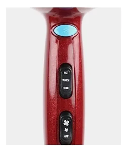 Secador De Cabelo Red Pro By Kiss Turbo 3200w - Vermelho Vermelho