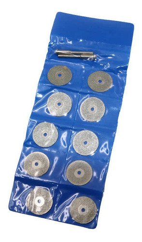 10 Discos Corte Diamantados De 22mm Para Mini Torno Dremel