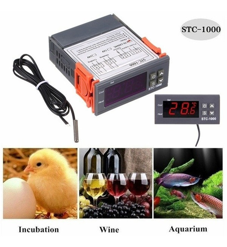  Termostato Digital Para Control De Temperatura 110v Stc1000