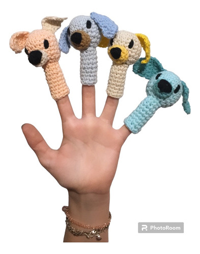Titeres De Dedo En Crochet Perritos