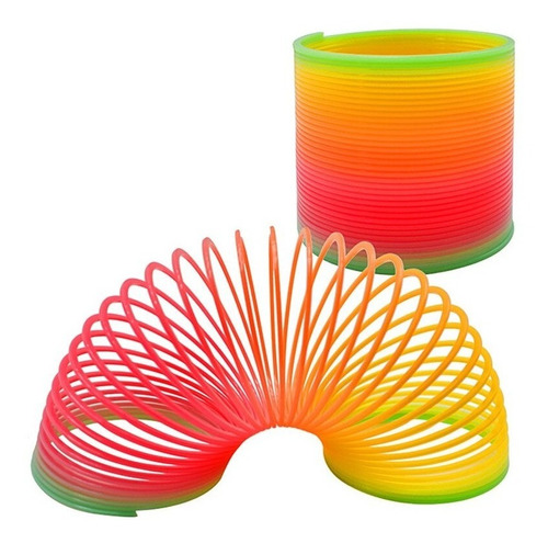 Resorte Magico Slinky Multicolor Rainbow Juguete Saltarin