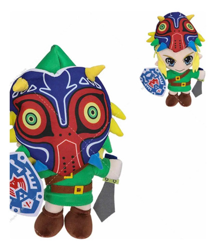 Link De Peluche The Legend Of Zelda Majoras Mask Con Máscara