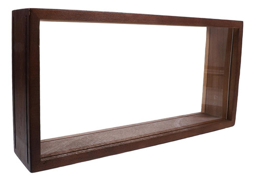 - Para Caja De Sombra, Marco De Fotos, Soporte Color Madera