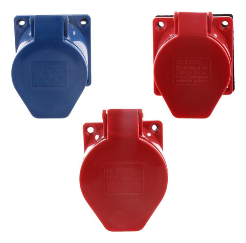 . Conector De Superficie En Ángulo De 3 Clavijas 220-250v 2p