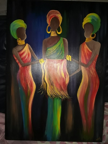 Cuadros Decorativos Pintados A Mano. Africanas