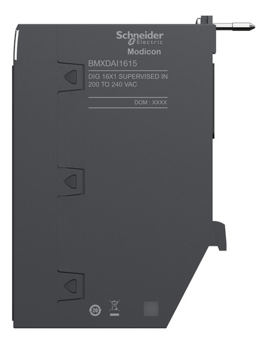 Bmxdai1615 Plc Discrete Input Module, Modicon X80, 16 Isola