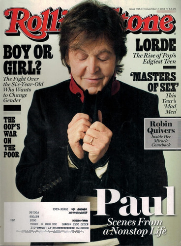 Rolling Stone: Paul Mccartney / Adele Exarchopoulos / Lorde