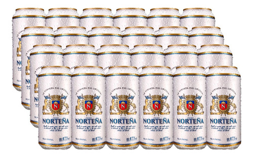 Cerveza Norteña Lata 473 Cc X24