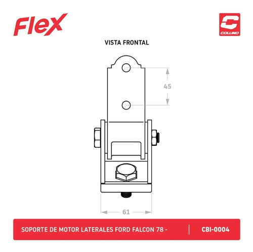 Soportes De Motor Laterales Collino Ford Falcon 221 Full