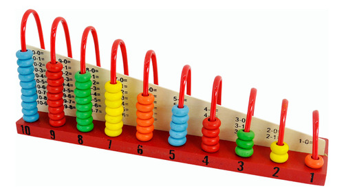 Abaco 10 Hastes Brinquedo Educativo Escolar Matemática