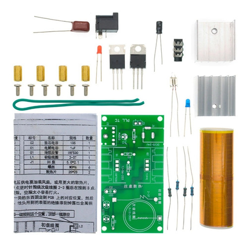 Imagen 3 de 5 de Kit Bobina De Tesla Para Armar Grande