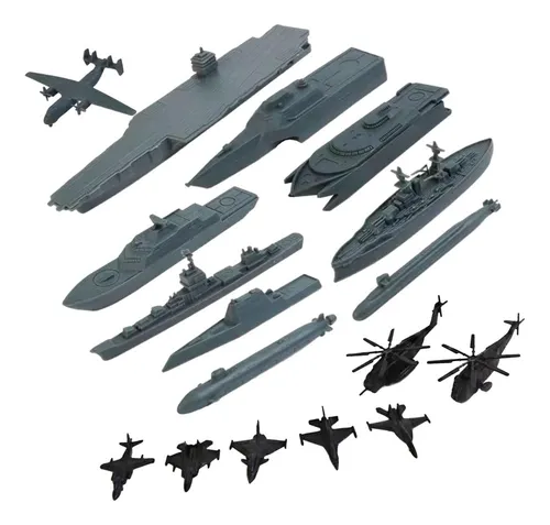 17 Piezas Juguete Portaaviones Juguete Con Modelos De