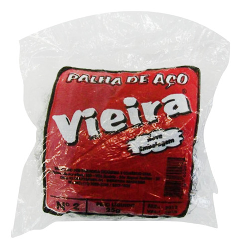 7897133600077 Palha De Aco Nº2 Vieira 25g 10 Peças