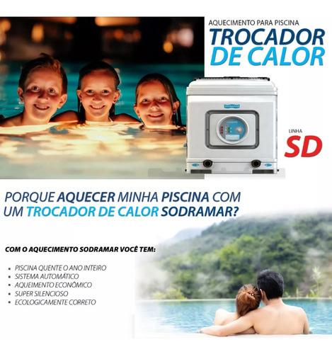 Trocador De Calor Sd130 Sodramar 220v Trifásico Com Quadro