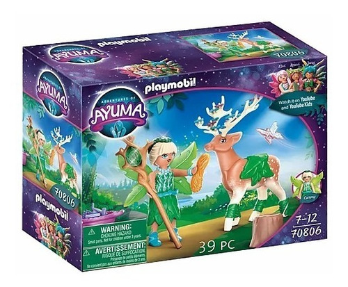 Figura Armable Playmobil Forest Fairy Con Animal 39 Piezas