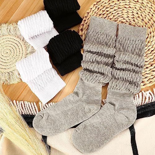 3 Pares De Calcetines Holgados, Calcetines Scrunch, Calcetin