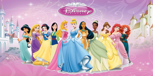 Painel Banner Festa  Princesas Disney 1,5x1m