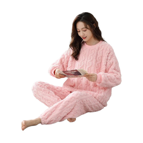 Pijama De  Mujer Para Otoño E Invierno, Conjunto De Dormir 