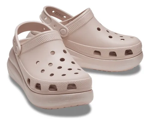 Cross Crush Shimmer Clog Pink Shiny Shoes #208591