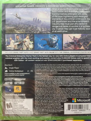 Juego Fisico Gta V Xbox One