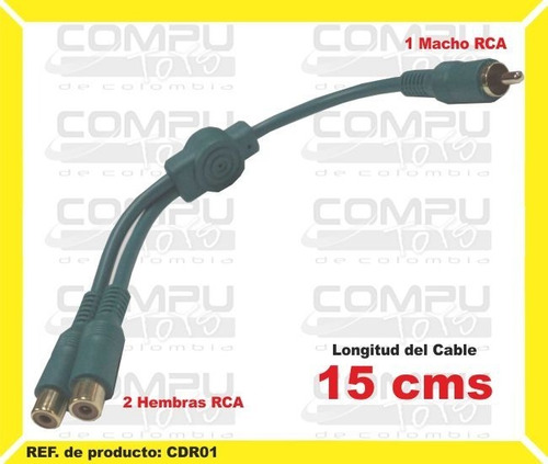 Splitter De Video Rca 1 M-2 H Ref: Cdr01 Computoys Sas