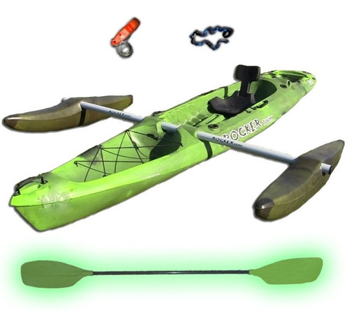 Kayak Rocker Twin Con Flotadores Combo 3 Todas Las Marcas