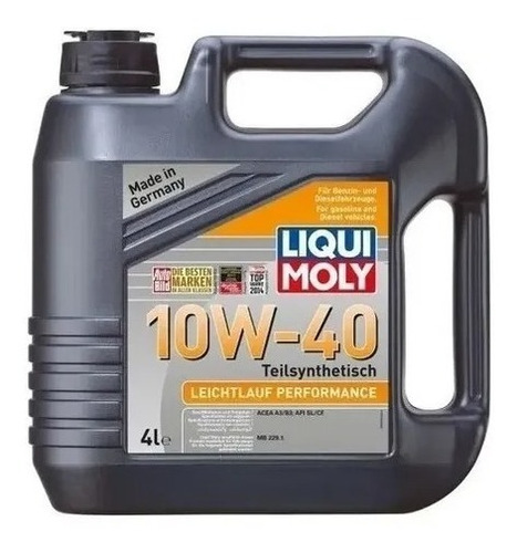 Aceite Liqui Moly Semisintetico 10w40 Leichtlauf Performance