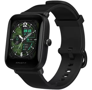 Relogio Amazfit Basic Bip U Pro 1.43 Caixa De Policarbon Cor Da Pulseira Black Cor Da Caixa Black Cor Do Bisel Preto