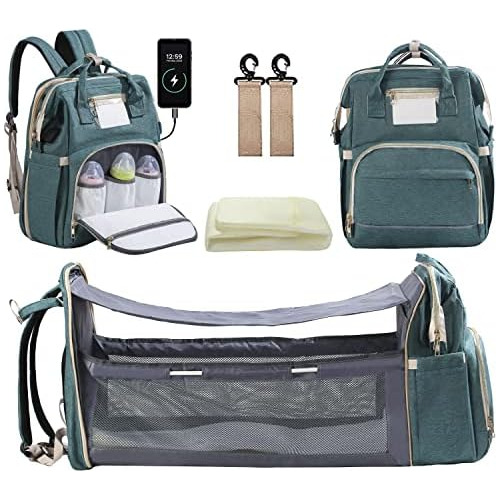 Diaper Bag Backpack With Changing Pad, Large Capacity B...
