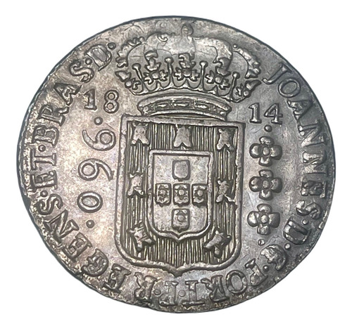 Moeda De Prata 960 Réis 1814b Var 1a Sobre Lima 1800 I J