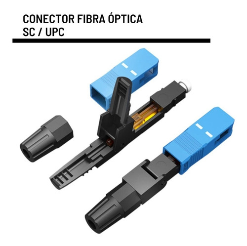 Conectores Fibra Óptica Rápido Sc / Upc  Azul ( Pack 10 Pz )