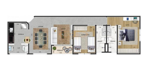 Imagem 14 de 15 de Apartamento Com 2 Dormitório(s) Localizado(a) No Bairro Campo Grande Em Santos / Santos - 6413