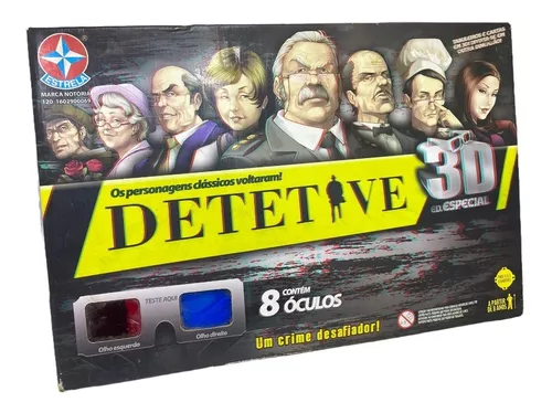 Jogo de Tabuleiro Detetive 3D - ESTRELA