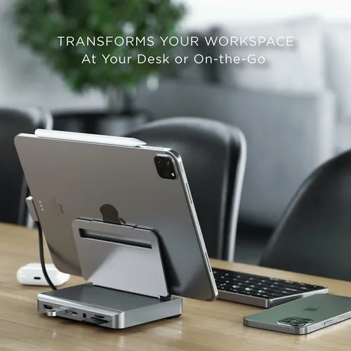 Soporte Y Hub Usb C Hub Satechi De Aluminio Para iPad Pro 6