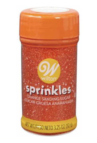 Sprinkles Pasteleria Naranja Azúcar Gruesa Wilton