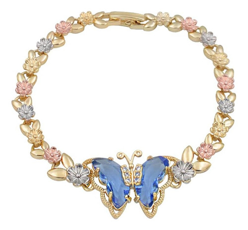 Pulsera Para Mujer Giffor Cadenas De Mariposas Rellenas De O