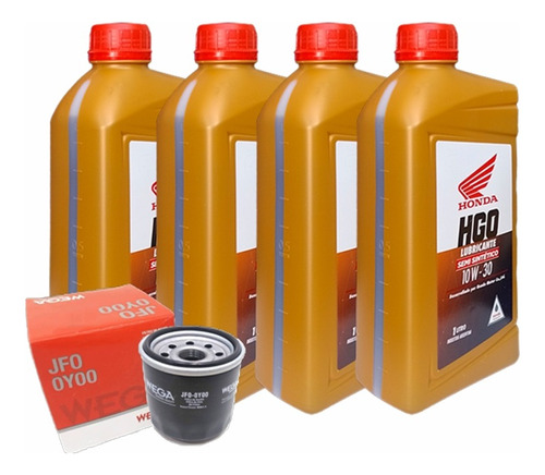 Kit Service Filtro Aceite Honda Nc 750x + Semi Hgo 10w30