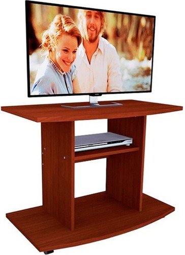 Mueble Mesa Tv Lcd Reforzada Con Ruedas Y Estante Oferta!!