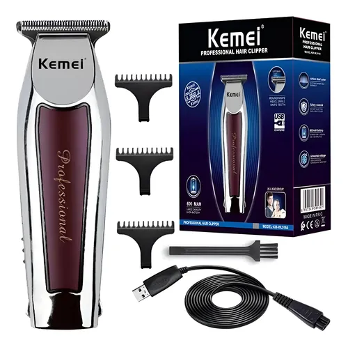 Maquininha De Acabamento Detalhe Cortar Cabelo Barba Profissional S/fio 9163 Atualizado Alta Precisão Bateria Duradoura Mais vendidos