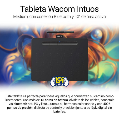 Tableta Digitalizadora Wacom Intuos Ctl6100wlk0 Loi