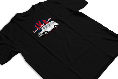 Remera Estanciera Ika Autos Retro Blanca