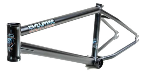 Cuadro Bicicleta Bmx Cromo Eighties Painkiller 20,6 Black Color Negro